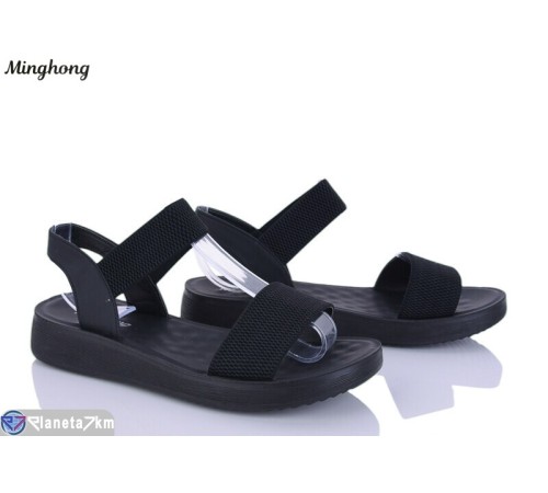 Босоніжки жіночі на літо (8 пар р.37-42) чорний  "HORSE"