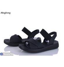 Босоніжки жіночі на літо (8 пар р.37-42) чорний  "HORSE"