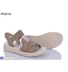 Босоніжки жіночі на літо (8 пар р.37-42) коричневий  "HORSE"