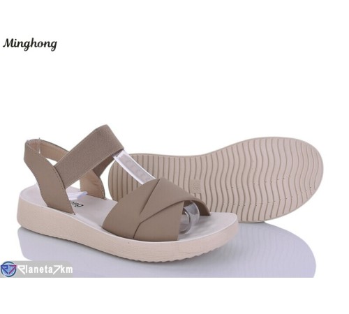 Босоніжки жіночі на літо (8 пар р.37-42) коричневий  "HORSE"