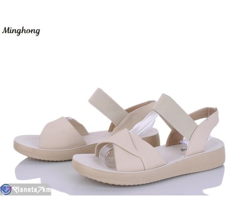 Босоніжки жіночі на літо (8 пар р.37-42) бежевий  "HORSE"