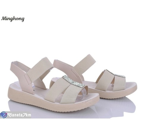 Босоніжки жіночі на літо (8 пар р.37-42) бежевий  "HORSE"