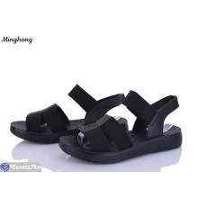 Босоніжки жіночі на літо (8 пар р.37-42) чорний  "HORSE"