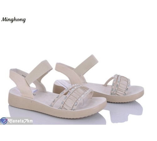 Босоніжки жіночі на літо (8 пар р.36-41) бежевий  "HORSE"