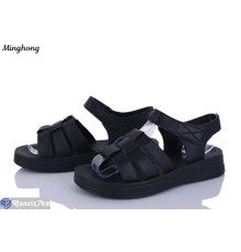 Босоніжки жіночі на літо (8 пар р.37-42) чорний  "HORSE"