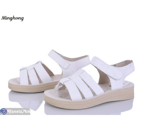 Босоніжки жіночі на літо (8 пар р.37-42) білий  "HORSE"