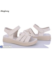 Босоніжки жіночі на літо (8 пар р.37-42) бежевий  "HORSE"