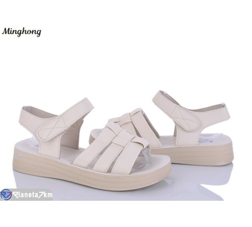 Босоніжки жіночі на літо (8 пар р.37-42) бежевий  "HORSE"