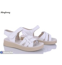 Босоніжки жіночі на літо (8 пар р.37-42) білий  "HORSE"