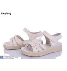 Босоніжки жіночі на літо (8 пар р.37-42) бежевий  "HORSE"