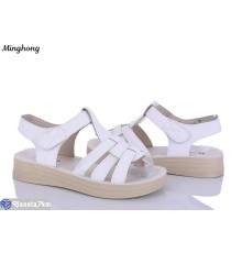 Босоніжки жіночі на літо (8 пар р.37-42) білий  "HORSE"