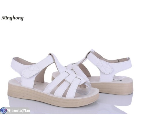 Босоніжки жіночі на літо (8 пар р.37-42) білий  "HORSE"