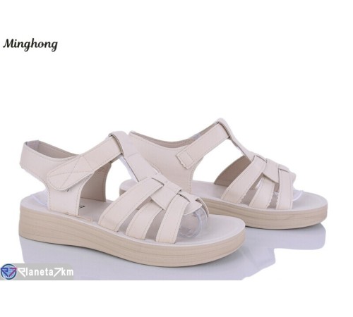 Босоніжки жіночі на літо (8 пар р.37-42) бежевий  "HORSE"