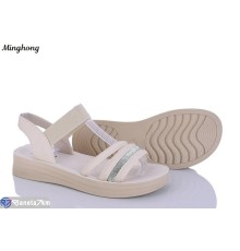 Босоніжки жіночі на літо (8 пар р.37-42) бежевий  "HORSE"