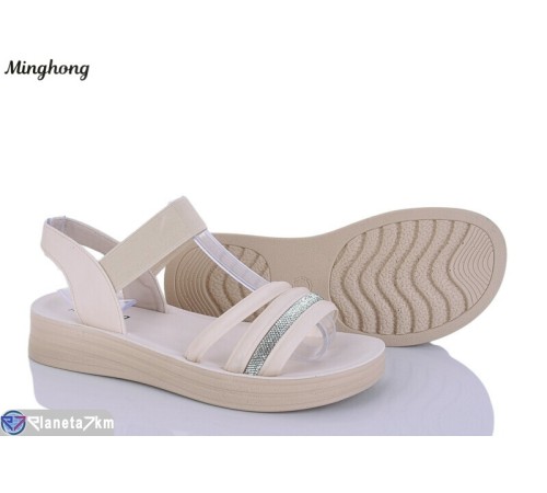 Босоніжки жіночі на літо (8 пар р.37-42) бежевий  "HORSE"