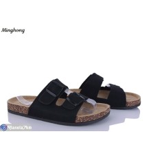 Шлепки чоловічі на літо (8 пар р.40-45) чорний  "HORSE"