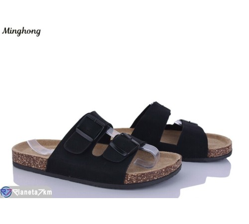 Шлепки чоловічі на літо (8 пар р.40-45) чорний  "HORSE"