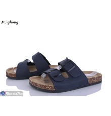 Шлепки чоловічі на літо (8 пар р.40-45) синій  "HORSE"