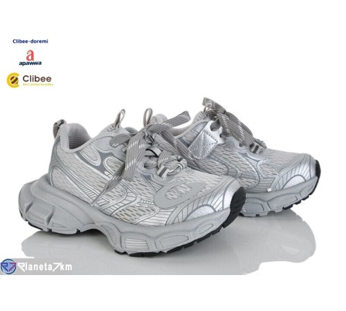 Дитячі кросівки на весну/осінь (7 пар р.31-37) срібний  "BELIES-D"