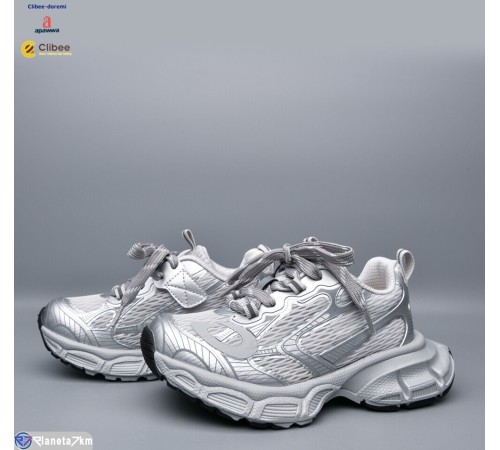 Дитячі кросівки на весну/осінь (7 пар р.31-37) срібний  "BELIES-D"