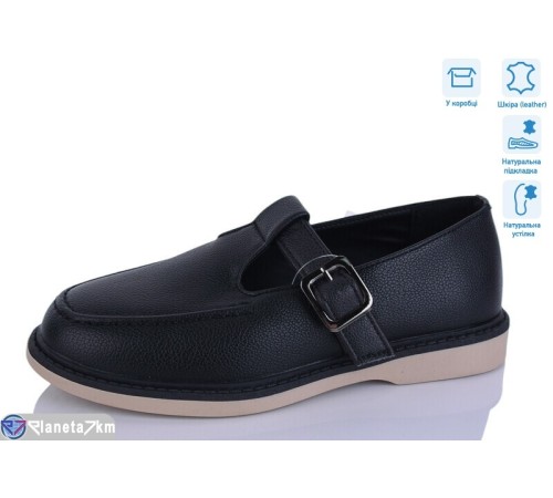 Туфлі жіночі на весну/осінь (8 пар р.36-41) чорний  "Lilin"