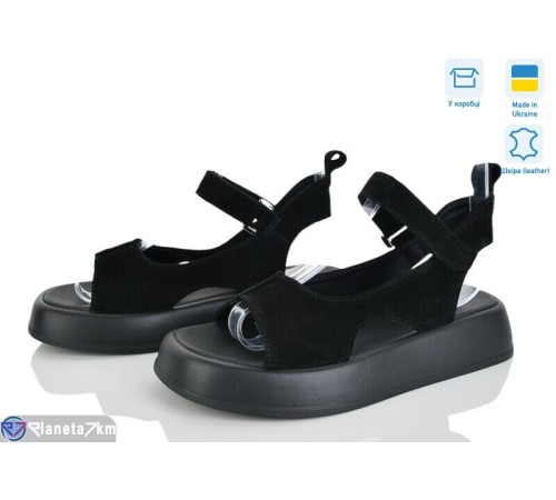 Босоніжки жіночі на літо (6 пар р.36-40) чорний  "Linda"