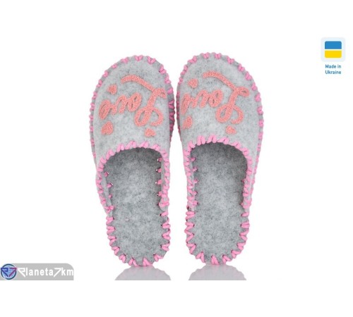 Тапки жіночі на весну/осінь (9 пар р.36-41) сірий  "Activ"