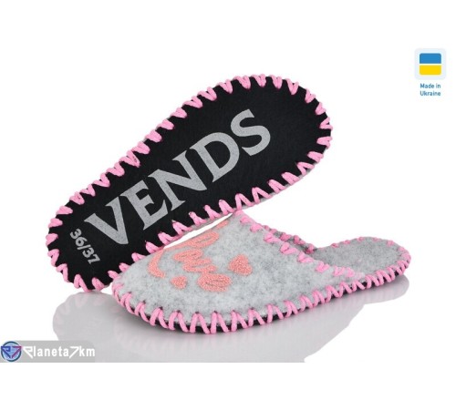 Тапки жіночі на весну/осінь (9 пар р.36-41) сірий  "Activ"
