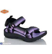 Дитячі босоніжки на літо (8 пар р.28-33) фіолетовий  "EeBb"