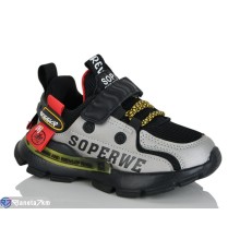 Дитячі кросівки на весну/осінь (8 пар р.26-31) чорний  "Laifakids"