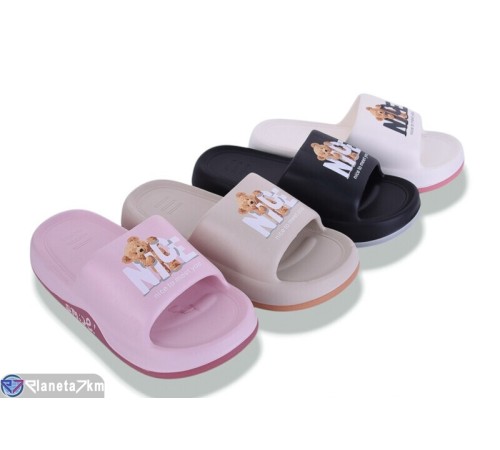 Шлепки жіночі на літо (12 пар р.36-41) мікс  "IEFTIN"