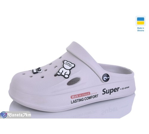 Шлепки жіночі на літо (8 пар р.37-40) сірий  "LUCKY"