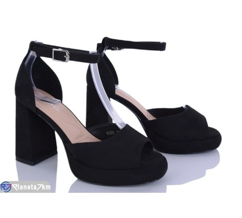 Босоніжки жіночі на літо (6 пар р.36-41) чорний  "LOREDANA"