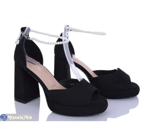 Босоніжки жіночі на літо (6 пар р.36-41) чорний  "LOREDANA"