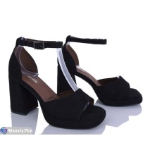 Босоніжки жіночі на літо (6 пар р.36-41) чорний  "LOREDANA"