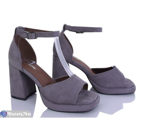 Босоніжки жіночі на літо (6 пар р.36-41) сірий  "LOREDANA"