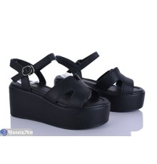 Босоніжки жіночі на літо (8 пар р.36-41) чорний  "LOREDANA"