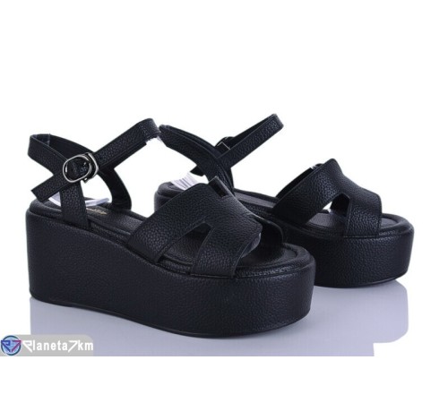 Босоніжки жіночі на літо (8 пар р.36-41) чорний  "LOREDANA"