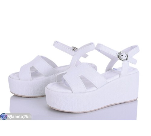 Босоніжки жіночі на літо (8 пар р.36-41) білий  "LOREDANA"