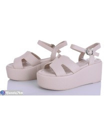 Босоніжки жіночі на літо (8 пар р.36-41) бежевий  "LOREDANA"