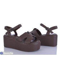 Босоніжки жіночі на літо (8 пар р.36-41) коричневий  "LOREDANA"