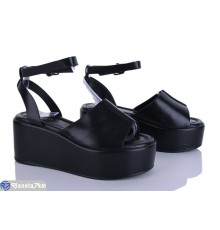 Босоніжки жіночі на літо (8 пар р.36-41) чорний  "LOREDANA"