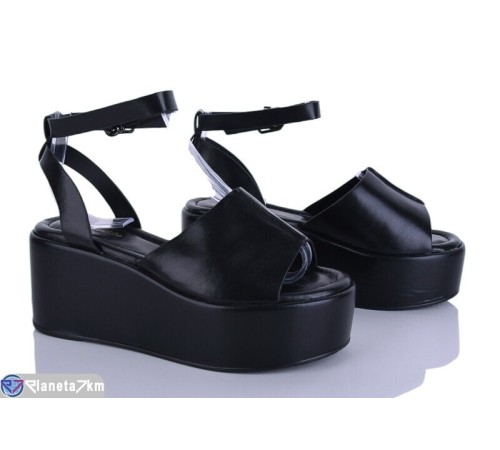 Босоніжки жіночі на літо (8 пар р.36-41) чорний  "LOREDANA"