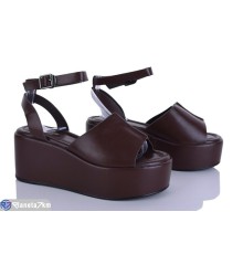 Босоніжки жіночі на літо (8 пар р.36-41) коричневий  "LOREDANA"