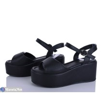 Босоніжки жіночі на літо (8 пар р.36-41) чорний  "LOREDANA"