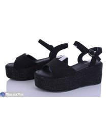 Босоніжки жіночі на літо (8 пар р.36-41) чорний  "LOREDANA"