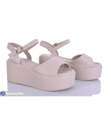 Босоніжки жіночі на літо (8 пар р.36-41) бежевий  "LOREDANA"