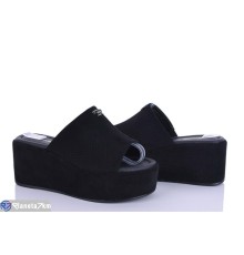 Шлепки жіночі на літо (8 пар р.36-41) чорний  "LOREDANA"