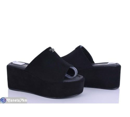 Шлепки жіночі на літо (8 пар р.36-41) чорний  "LOREDANA"