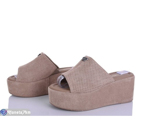 Шлепки жіночі на літо (8 пар р.36-41) бежевий  "LOREDANA"